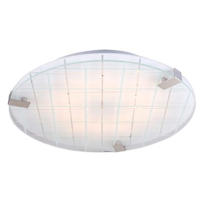 Plafon NOBLE CANDELLUX 1X9W LED metal szkło chrom 13-30085