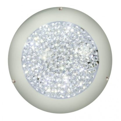 Plafon PRISTINA 1X16W LED zimna barwa 6500K metal szkło 14-64073