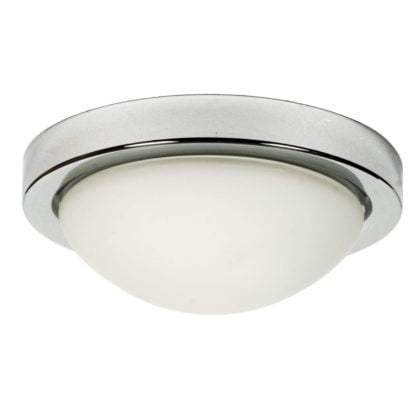 Plafon RODA CANDELLUX IP44 E27 2X60W metal szkło chrom 11-74044