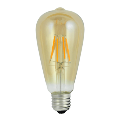 Żarówka LED 4W 2000K E27 ST64 FILAMENT Vintage Amber