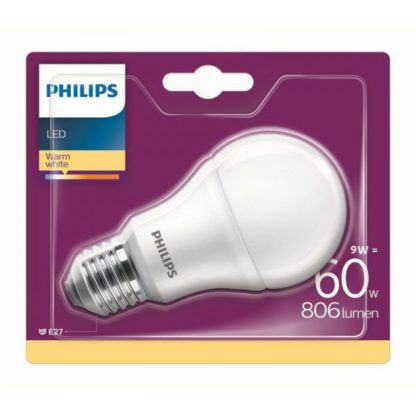 Żarówka LED E27 9W(60W) A60 180° ciepła barwa 230V PHILIPS 929001913193