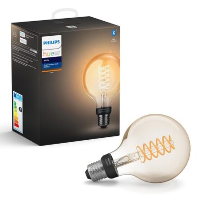 Żarówka led E27 HUE bluetooth ciepły biały 2100K 550LM 7W FILAMENT G93 PHILIPS 929002241401