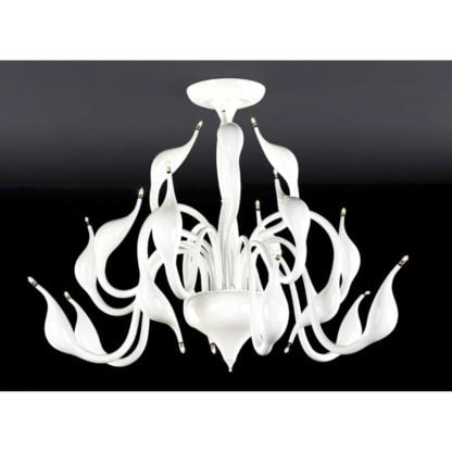 Żyrandol Swan Italux styl nowoczesny metal